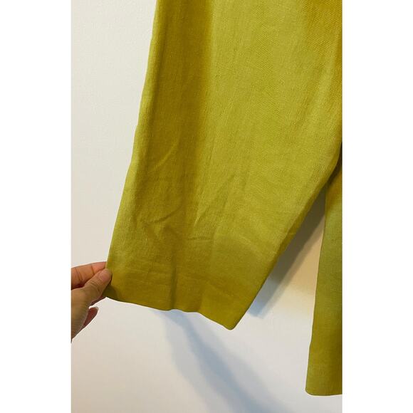 Talbots Collection Linen Wrap Jacket Green Size 6 - Picture 5 of 7